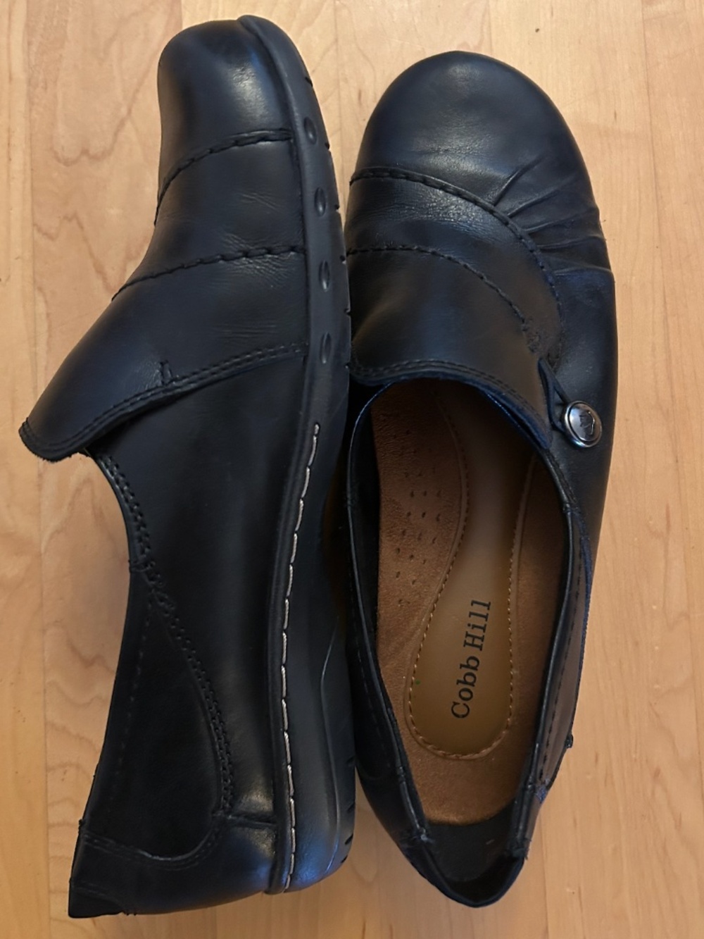 Paulette Women's Slip On Sz 6.5 Black Leather